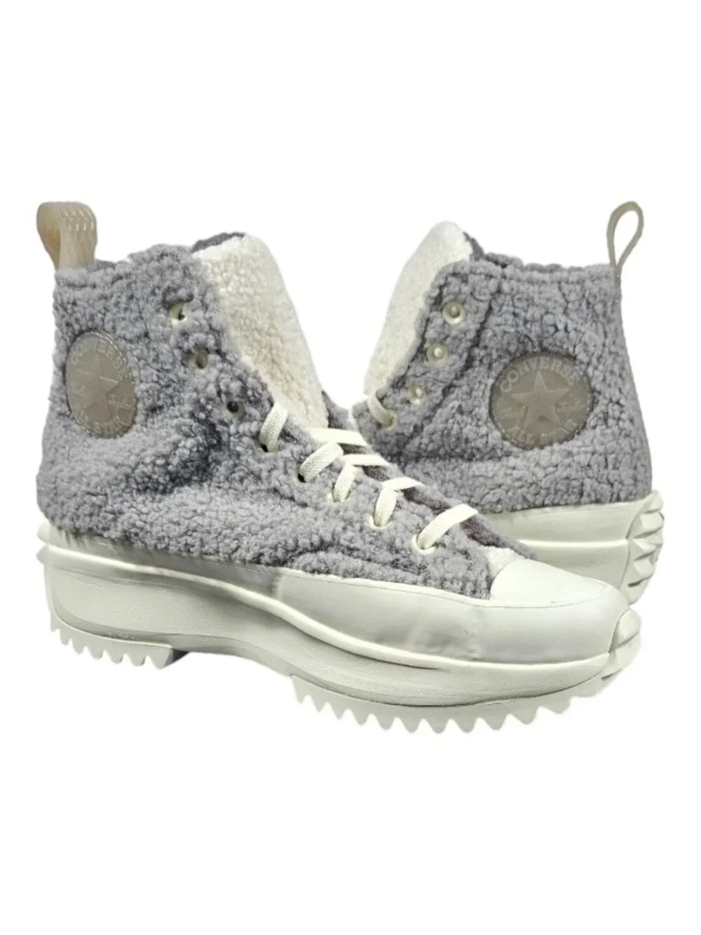 Converse Unisex Run Star Hike Sherpa Sneakers Size 7 Women's Mauve 172202C NWB